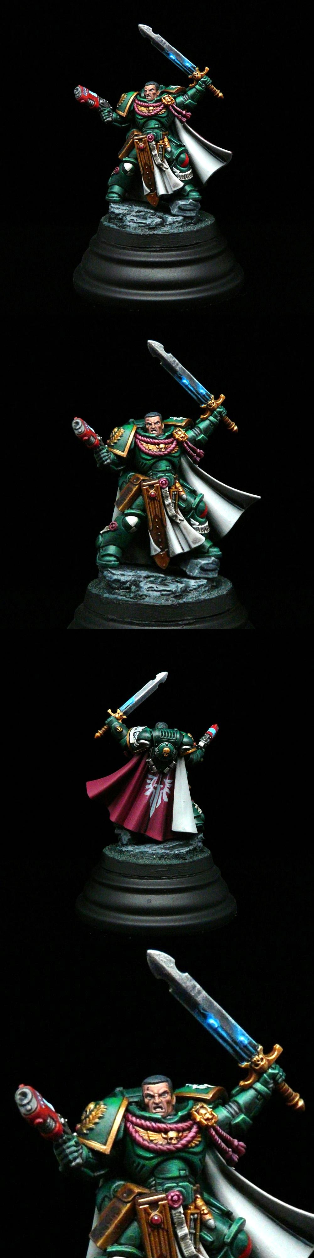 Figurine Warhammer 40k – Dark Angel Captain – Space Marine Métal – Citadel – Non Peint
